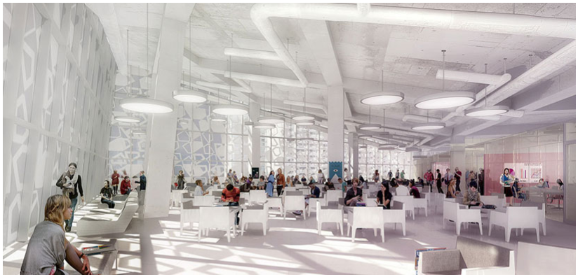 rendering of future library of Ryerson University